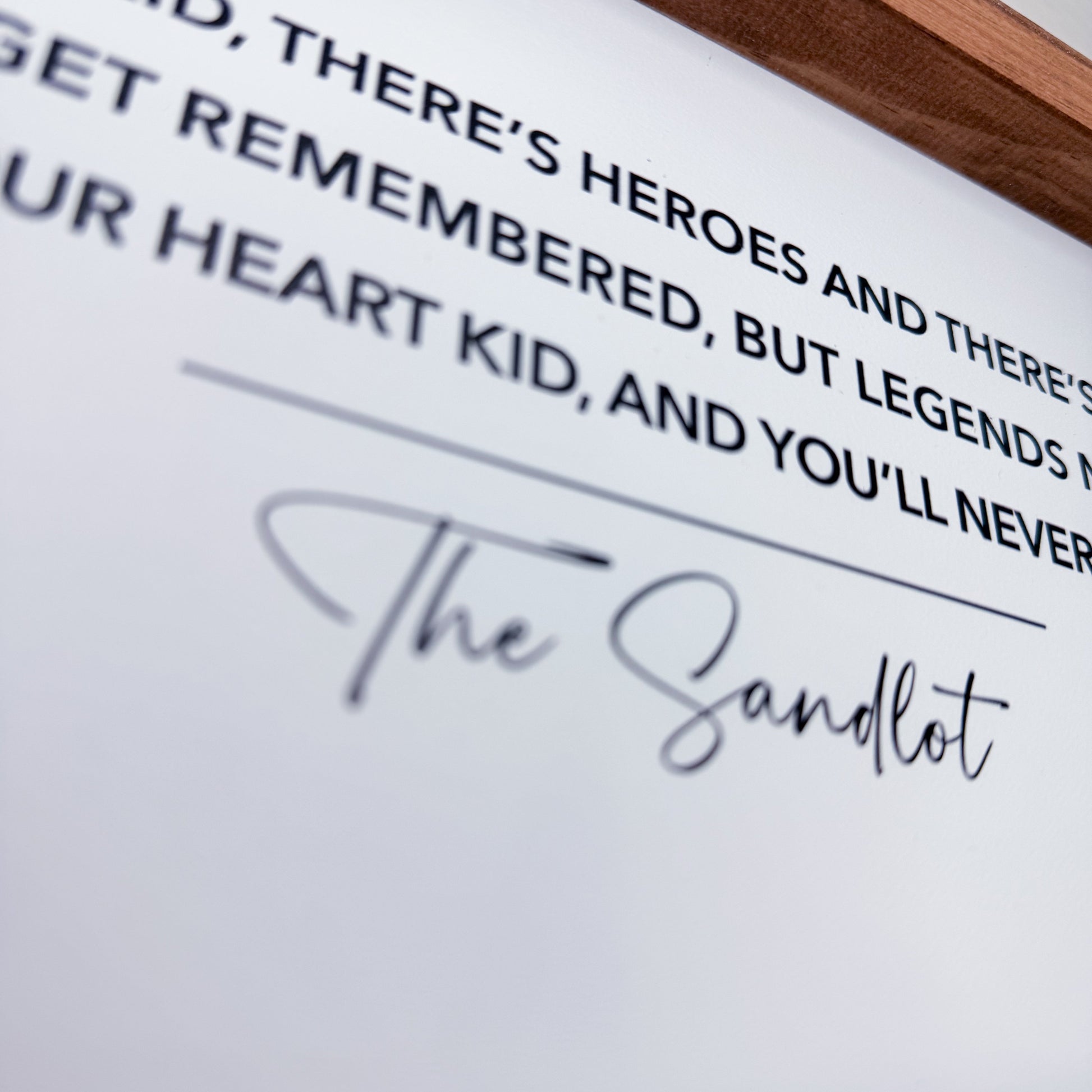 Text on a white background with 'The Sandlot' branding.