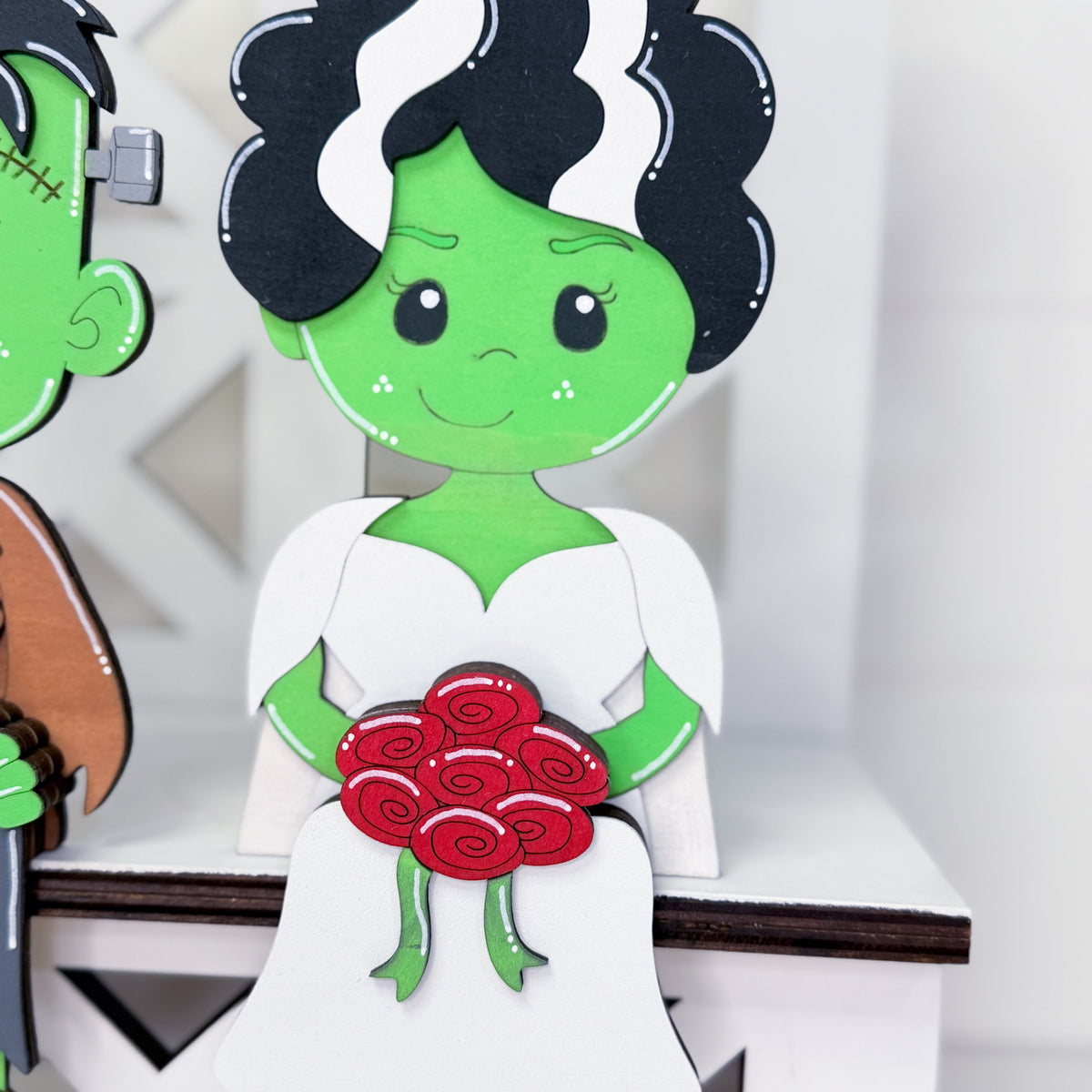 Frankenstein & Bride Shelf Hangers