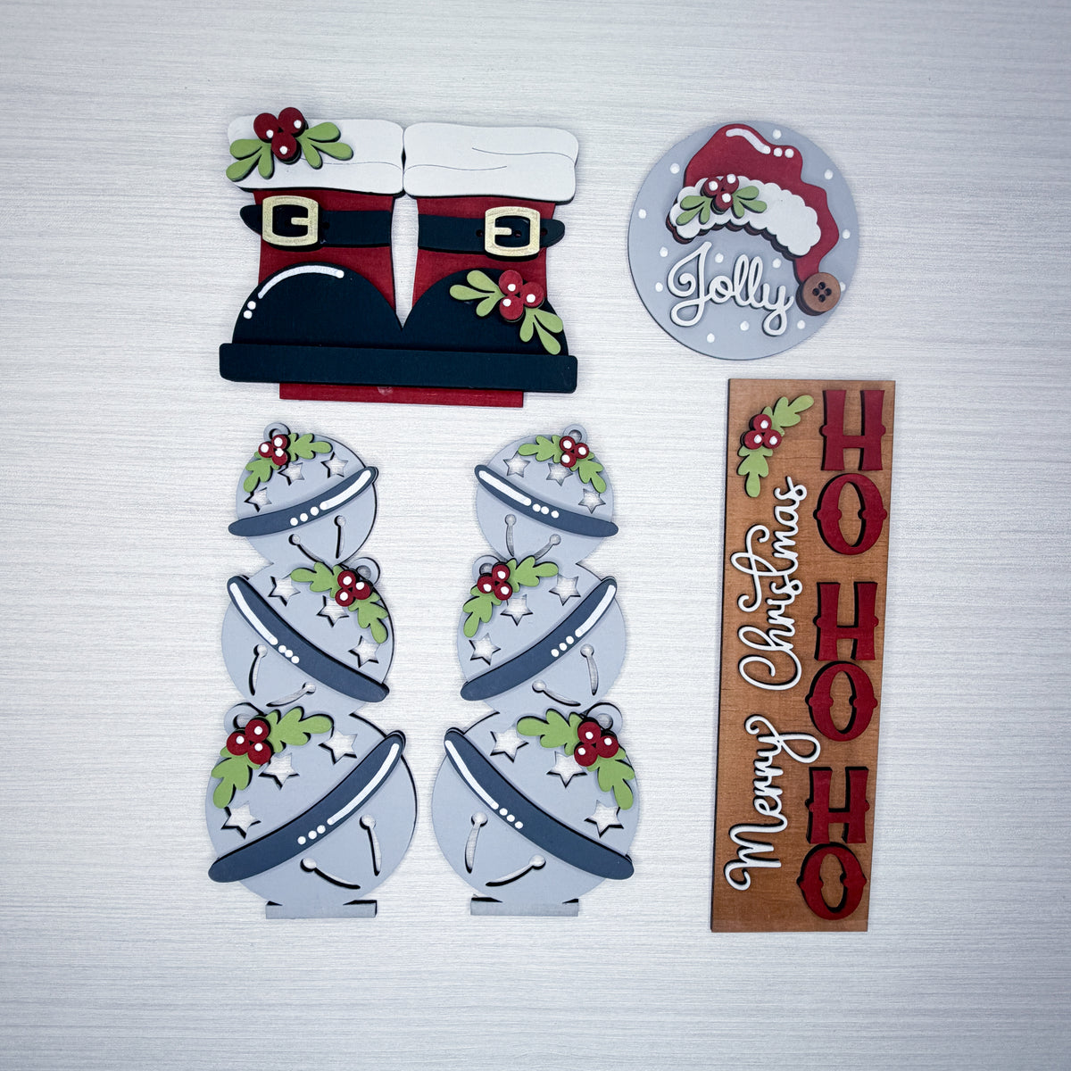 Jolly Christmas Barn Door Interchangeable