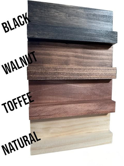 Santa Kissing a Reindeer Wood Sign