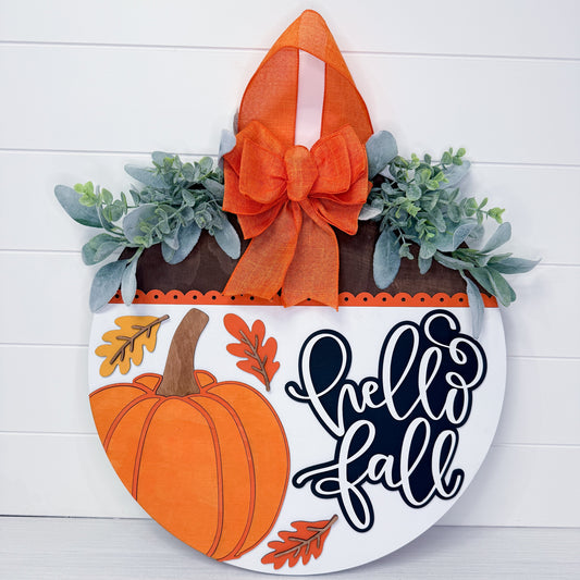 Hello Fall Door Sign