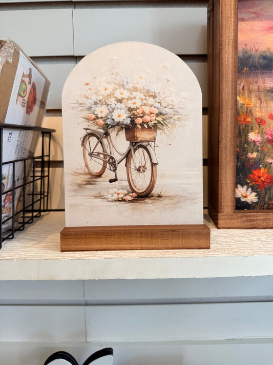 Spring Bicycle Wood Arch
