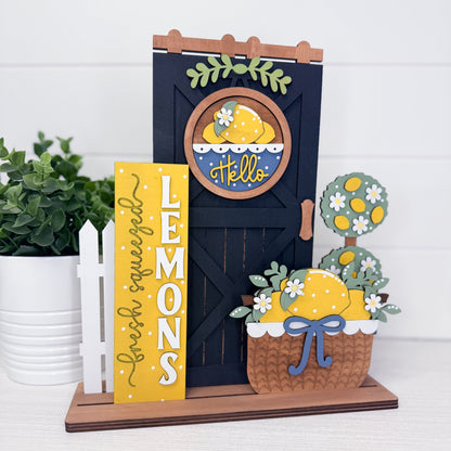Fresh Squeezed Lemons Barn Door Interchangeable