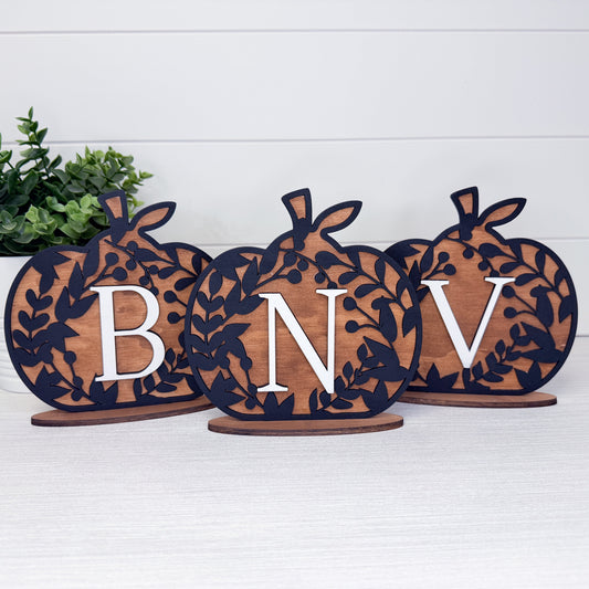 Monogram Pumpkin Shelf Sitter