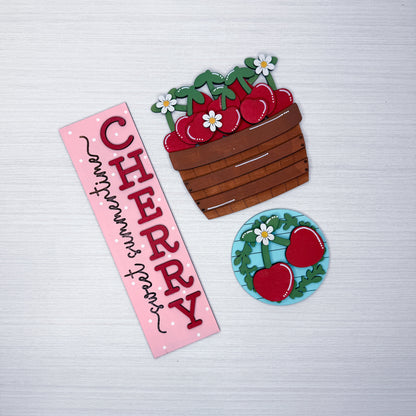 Sweet Summertime Cherry Barn Door Interchangeable