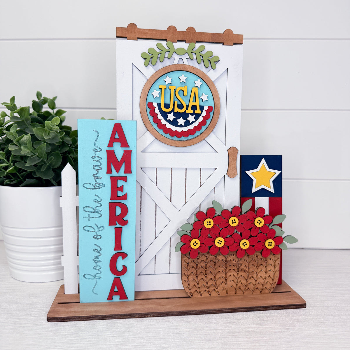 Home of the Brave Barn Door Interchangeable