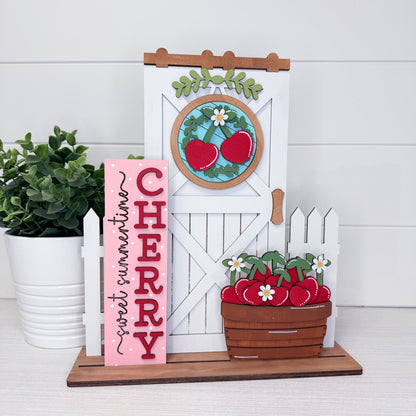 Sweet Summertime Cherry Barn Door Interchangeable