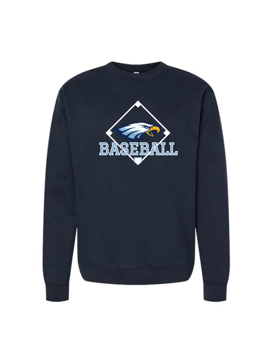Baseball Crew Neck Sweatshirt