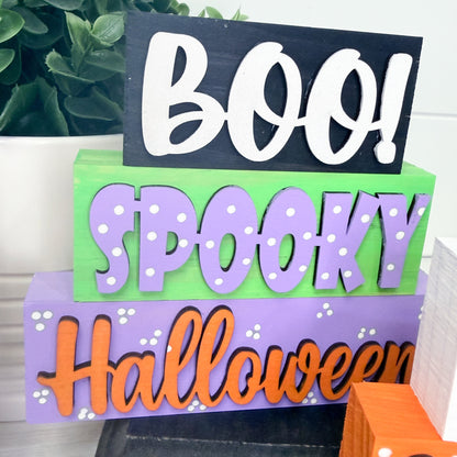 Fall and Halloween Word Stackers