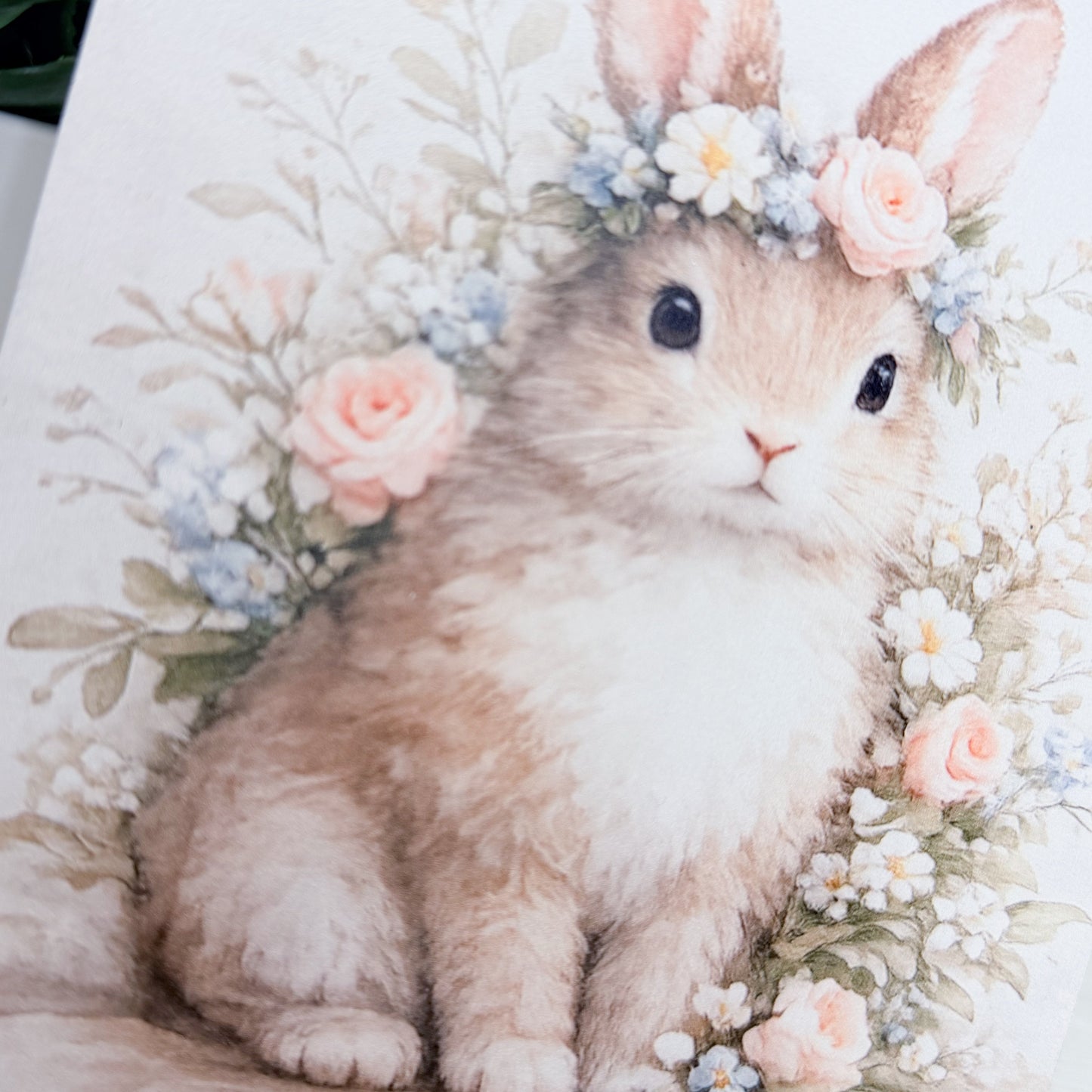 Floral Bunny Wood Arch