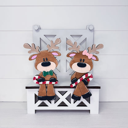 Christmas Reindeer Shelf Hangers