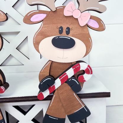 Christmas Reindeer Shelf Hangers