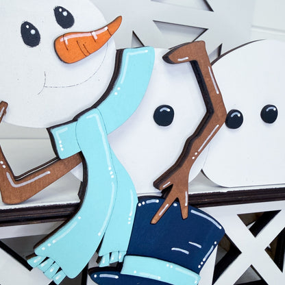 Melting Snowman Shelf Hanger