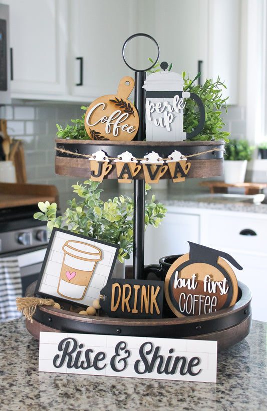 Coffee Tray Decor Set