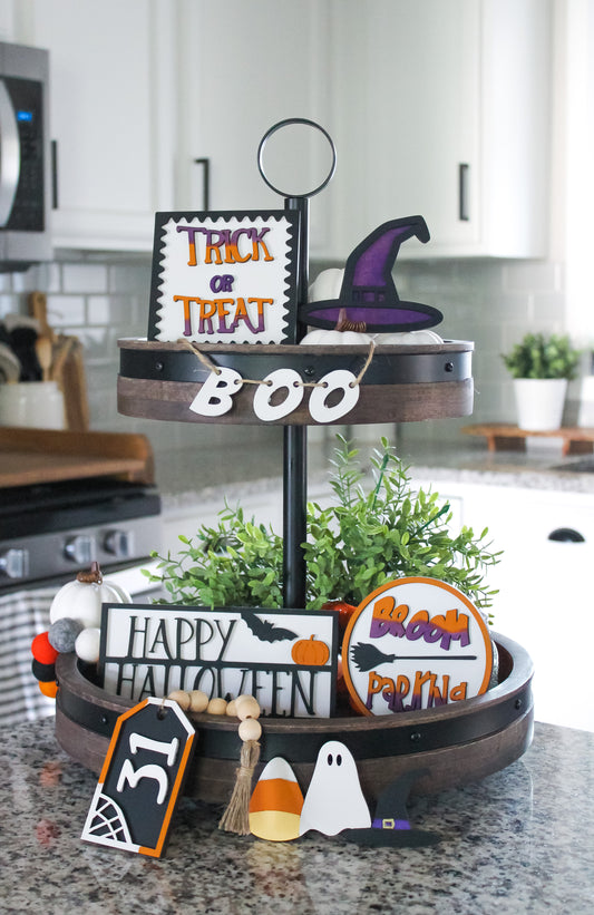 Halloween Tray Decor Set