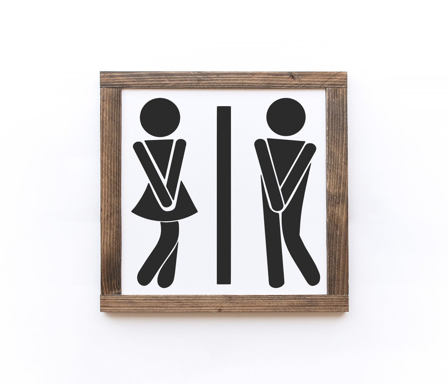 Bathroom Wood Signs